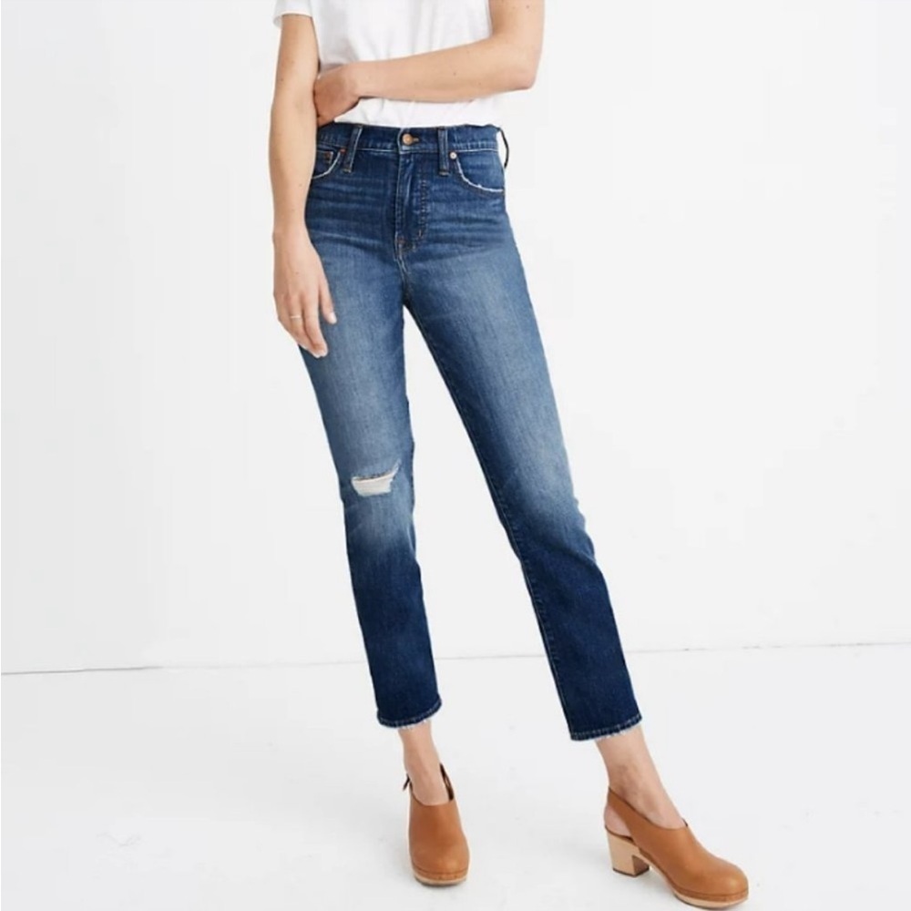 Madewell Blue High-Rise Skinny Jeans